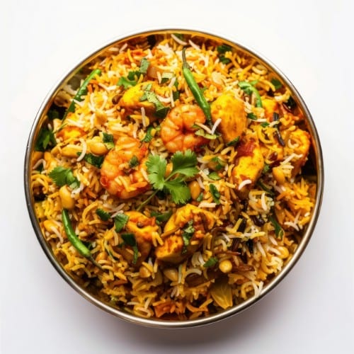 Shrimp Biryani.
