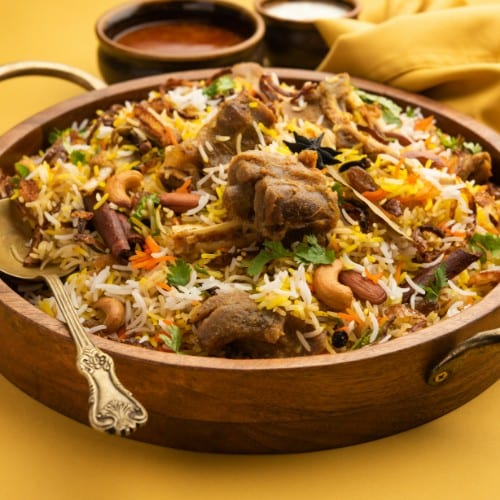 Goat Biryani.