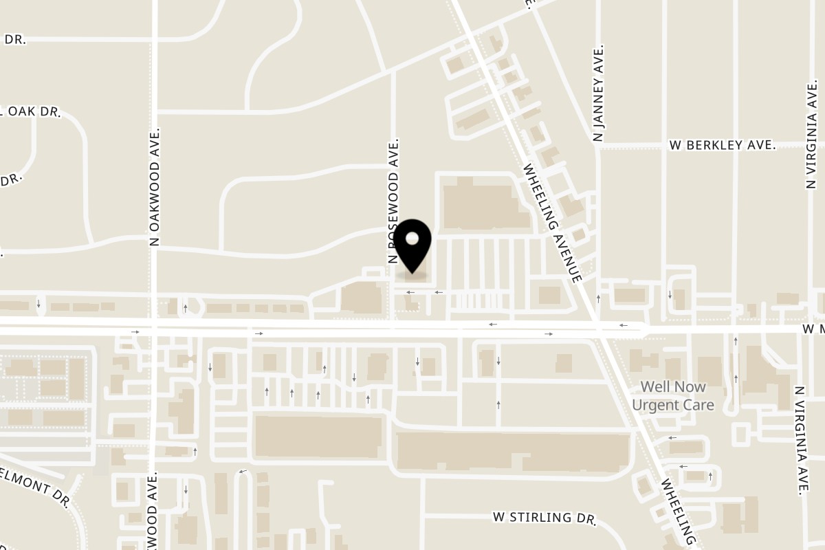 Map showing the location of Curry Nights Indian Cuisine on 1606 W McGalliard Rd in Muncie